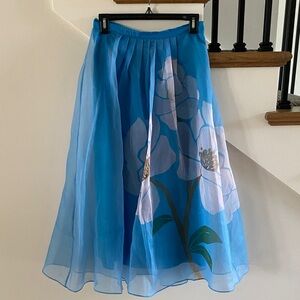 NWT Farm Rio for Anthropologie organza skirt
